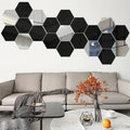 Freja | Hexagon Mirror Wall Stickers for Living Room or Hallway