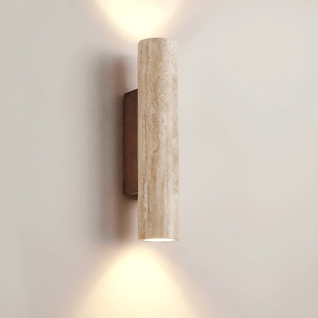 Luca | Travertine Wall Lamp with Up & Down Light