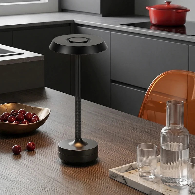 Signe | Rechargeable USB Table Lamp with Touch Sensor in Gold and Black