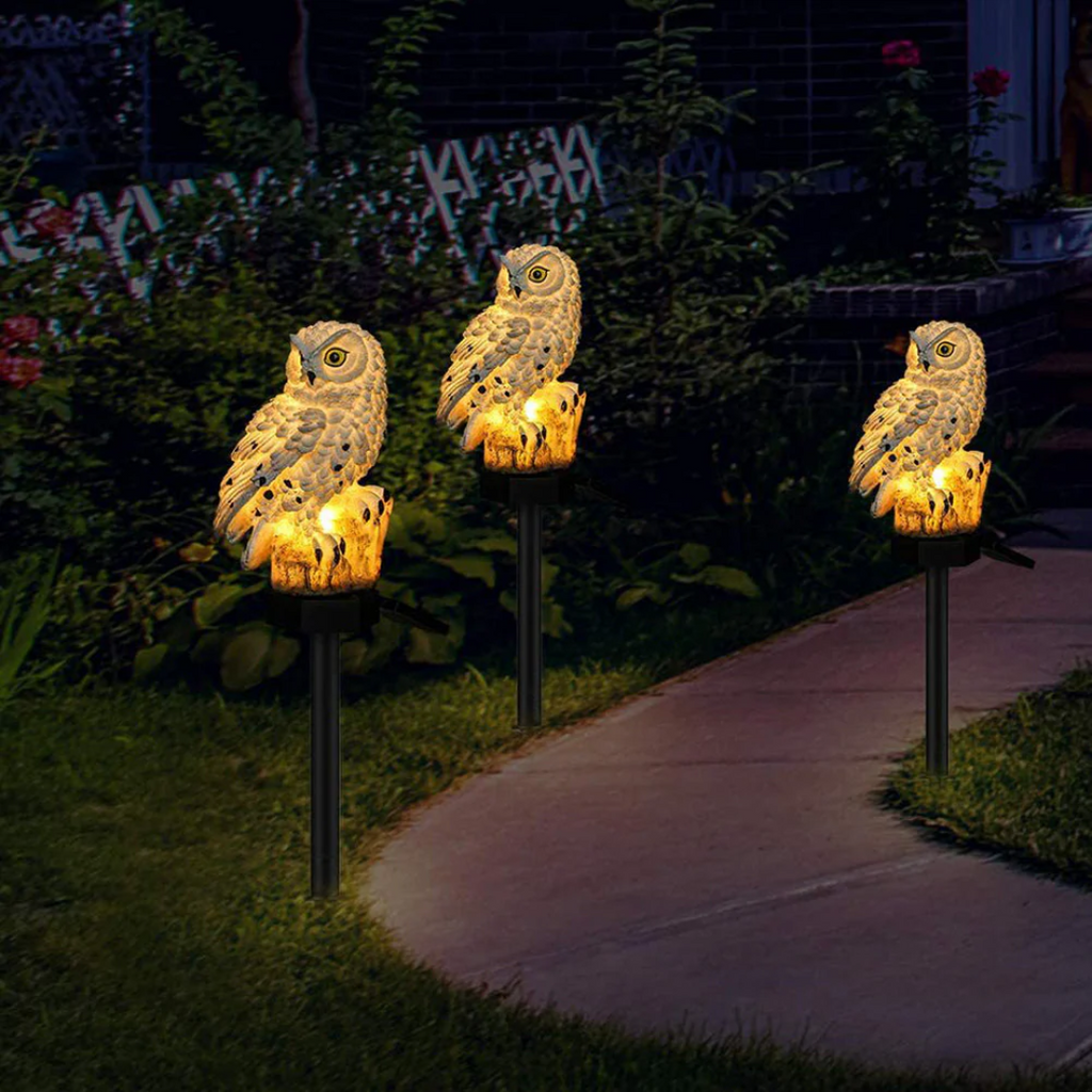 Ophelia | Charming Owl Outdoor Lamp for Garden or Patio
