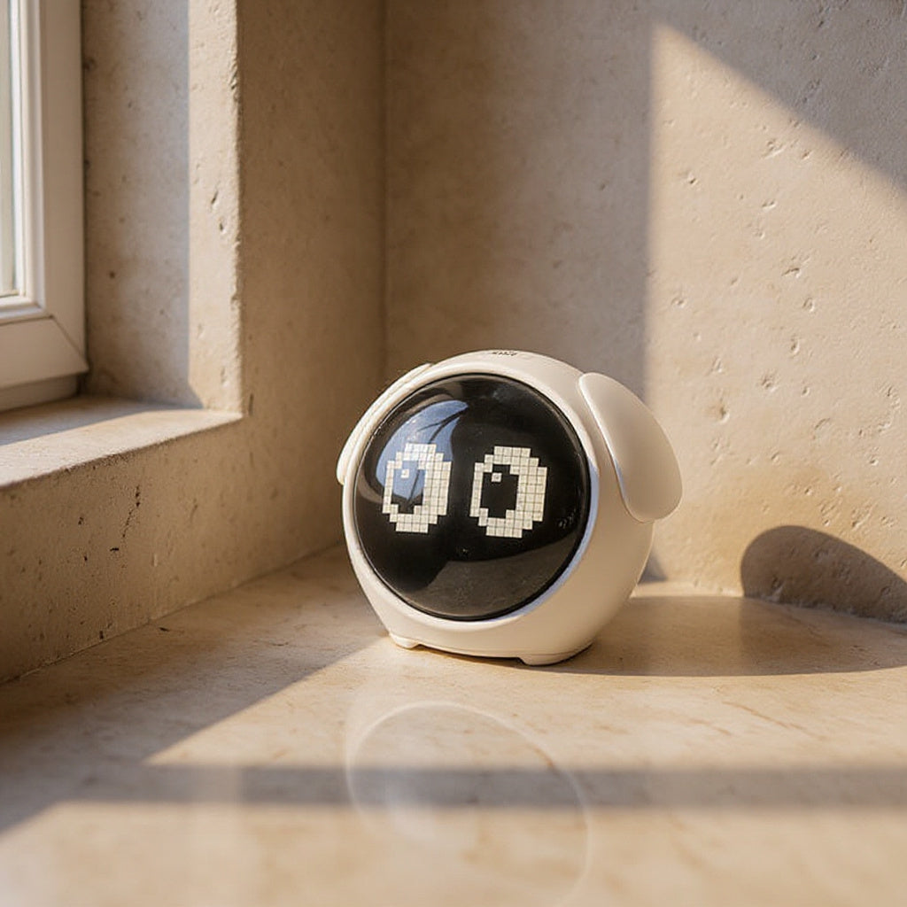 Ivo | Digital Gigtal Alarm Clock with Emoji Display for Bedroom