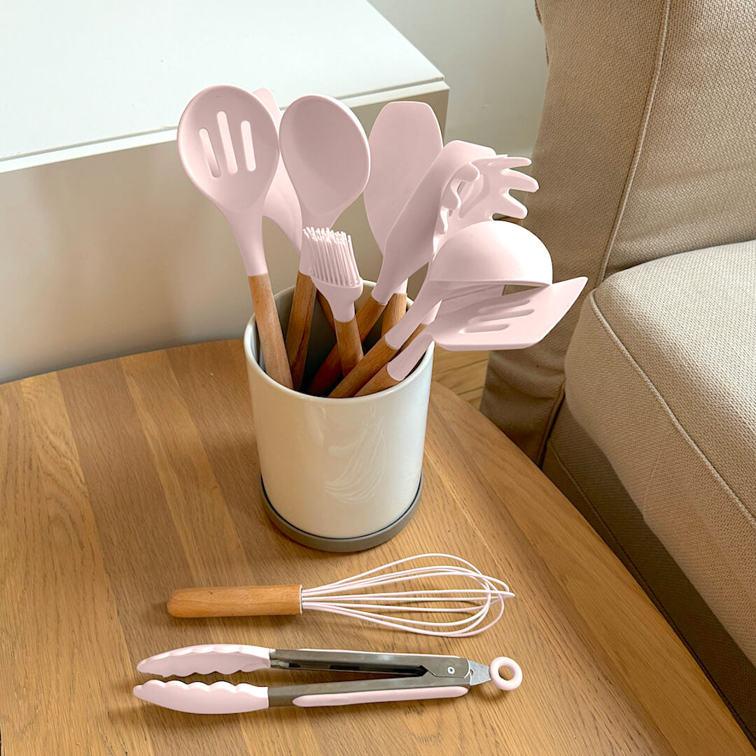 Amandine | Heat Resistant Silicone Cooking Utensils for Non-Stick Pans
