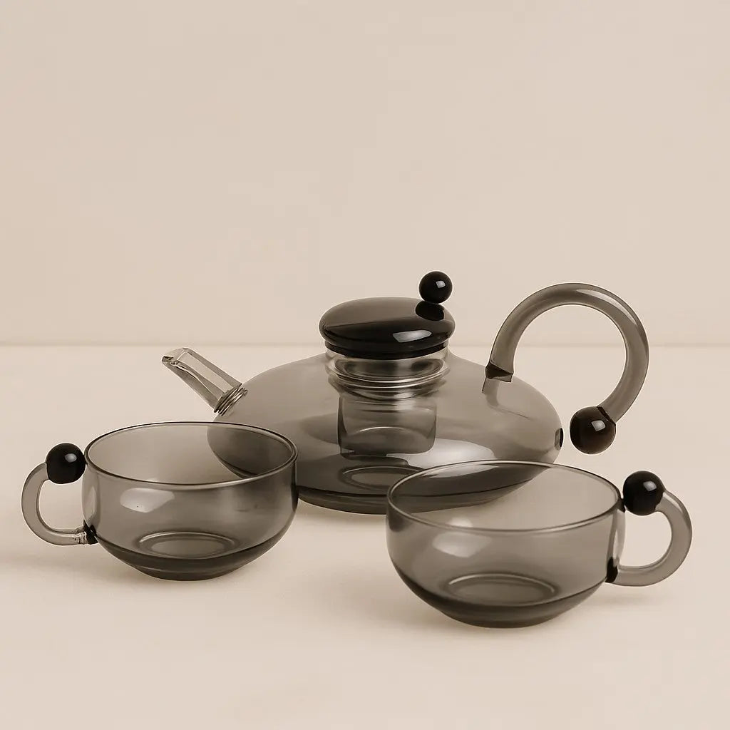 Liesel | Borosilicate Glass Teapot Set with Infuser and Cups
