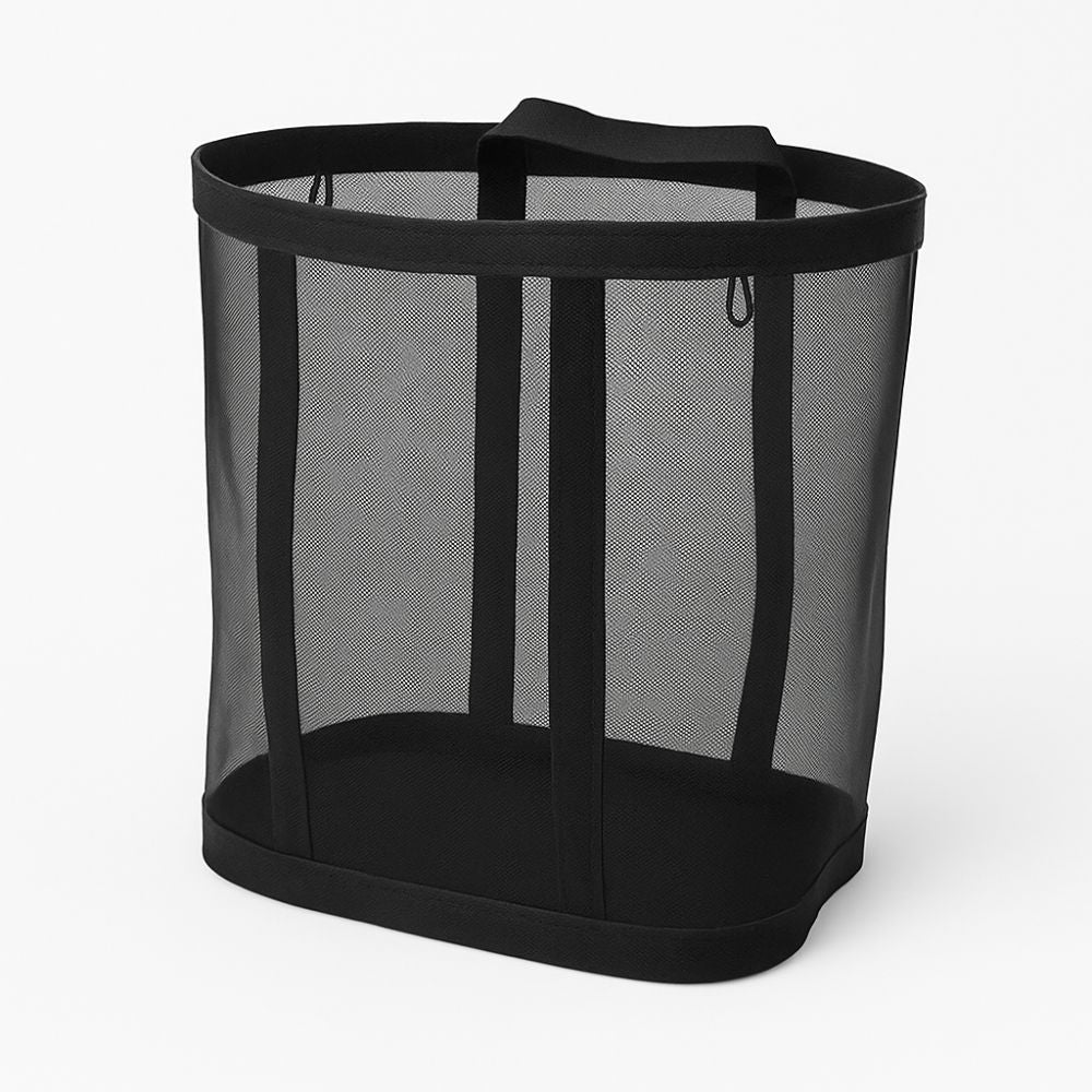 Élise | Foldable Mesh Laundry Basket for Bathroom or Utility Room