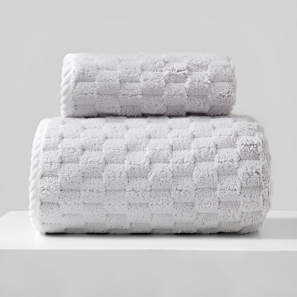 Beatrice | Quick Dry Fleece Towel Set for Bathroom and Gym