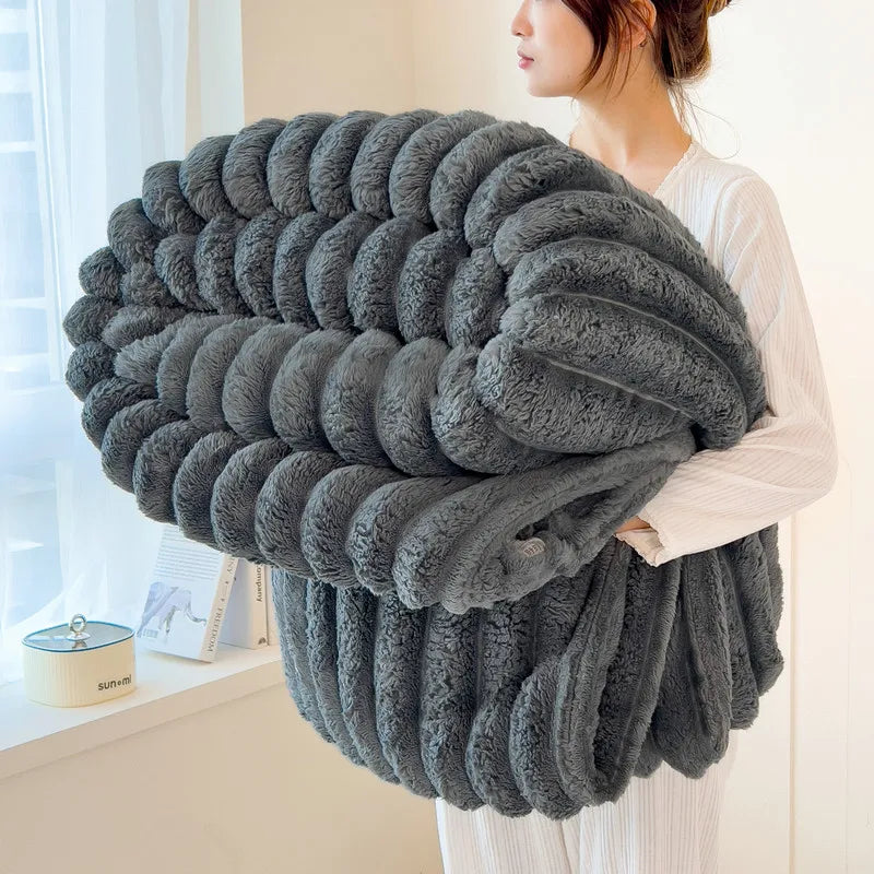 Ilaria | Warm Weighted Blanket in Flannel for Autumn Evenings