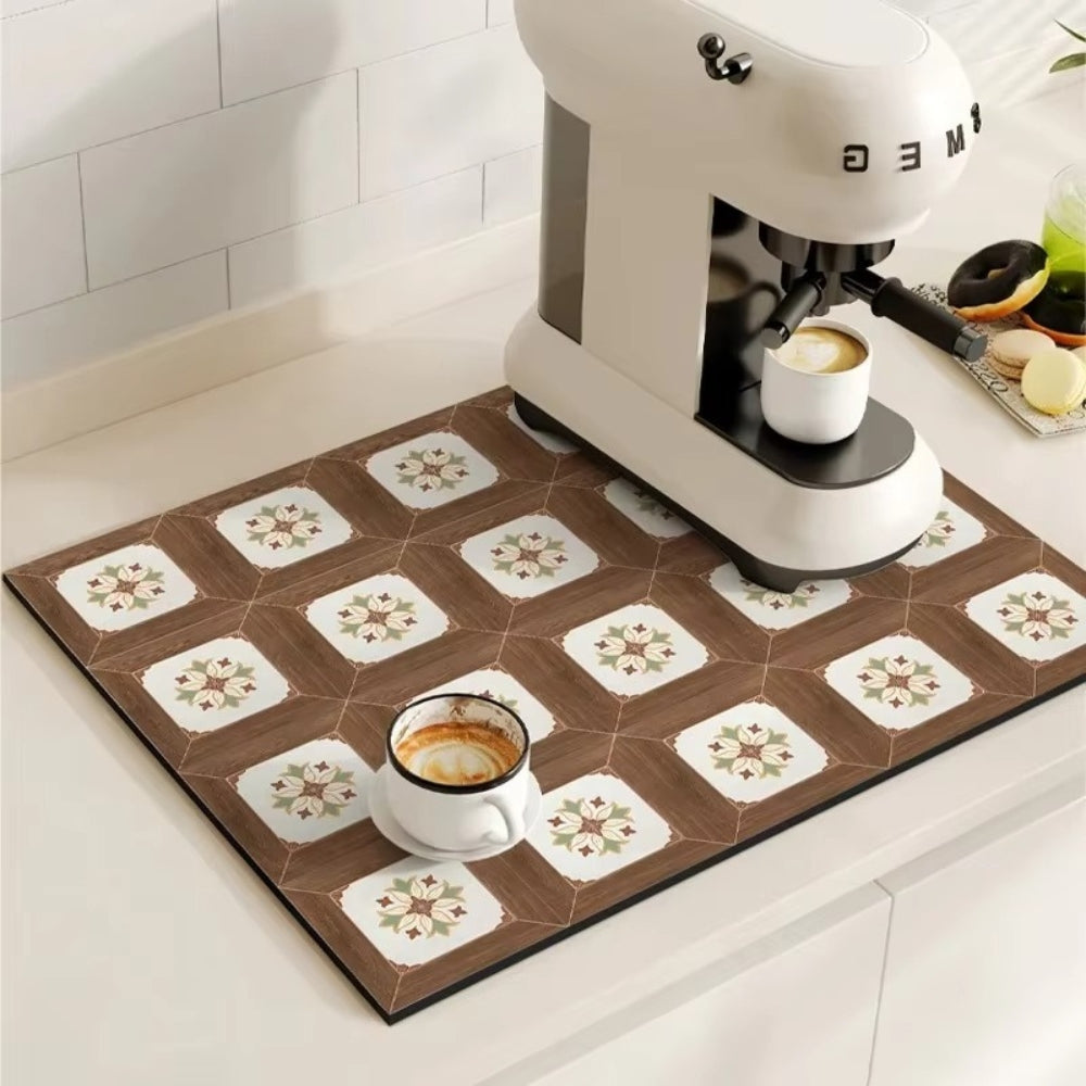 Nicolas | Absorbent Drying Mat for Kitchen Counter and Coffee Bar