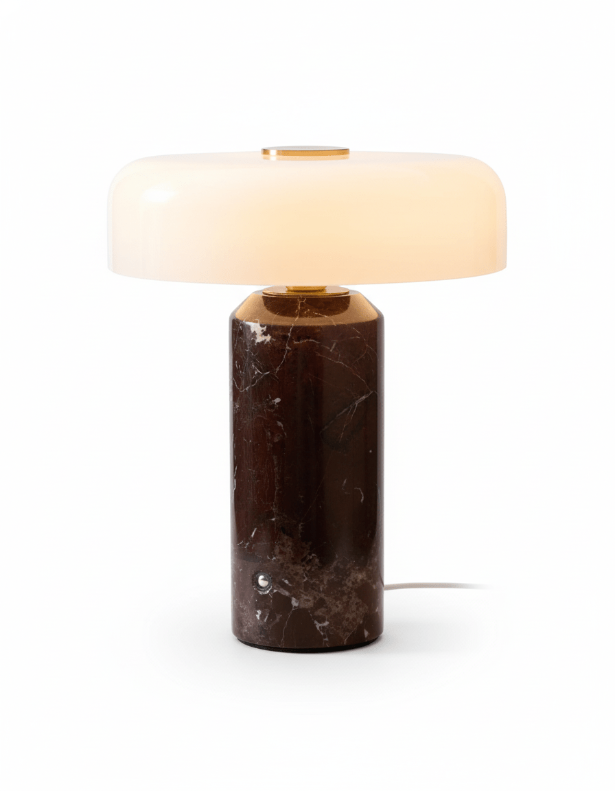 Rowan | Modern Marble Effect Table Lamp