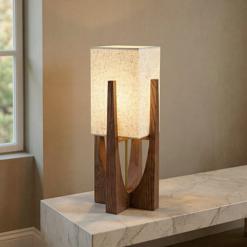 Adrienne | Floor Lamp with Fabric Shade for Living Room