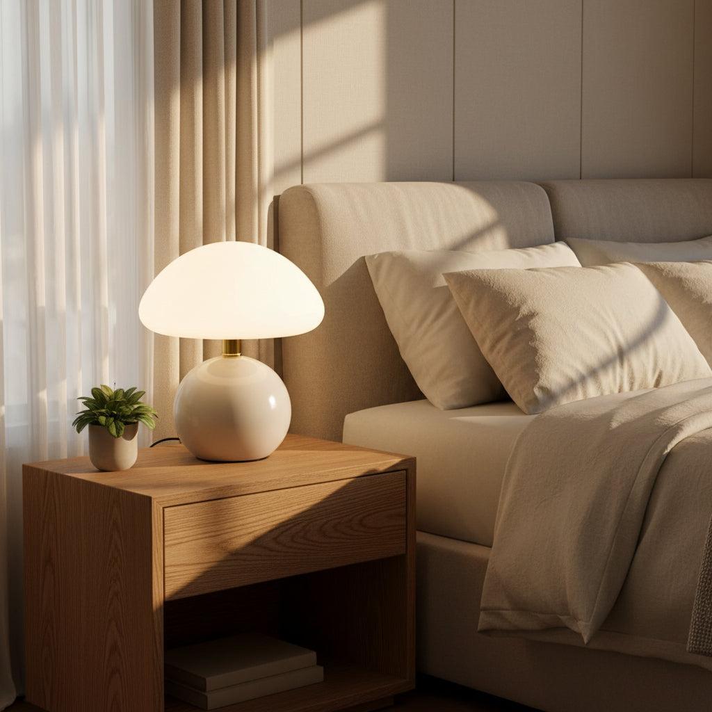 Mette | Mushroom Bedside Table Lamp