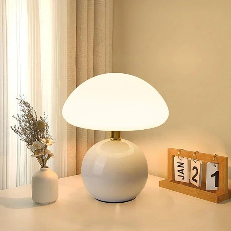 Mette | Mushroom Bedside Table Lamp