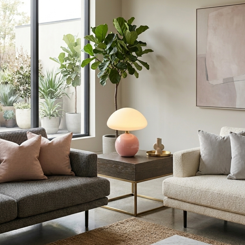 Mette | Mushroom Bedside Table Lamp