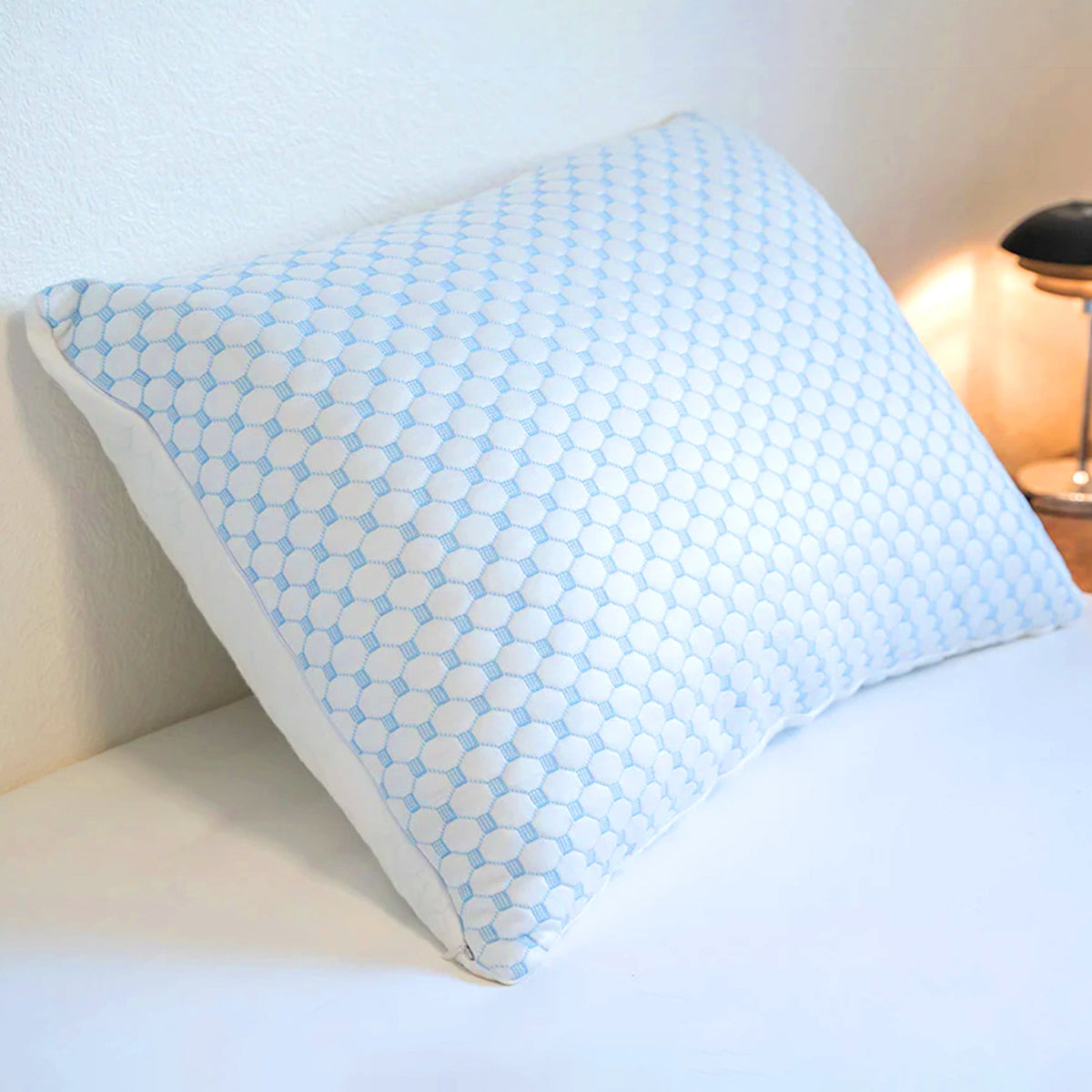 Clara | Cooling Hexagon Pillow for Side Sleeper Support