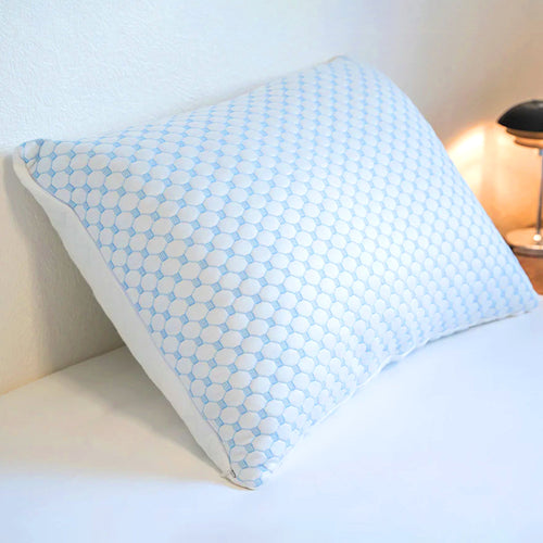Clara | Cooling Hexagon Pillow for Side Sleeper Support