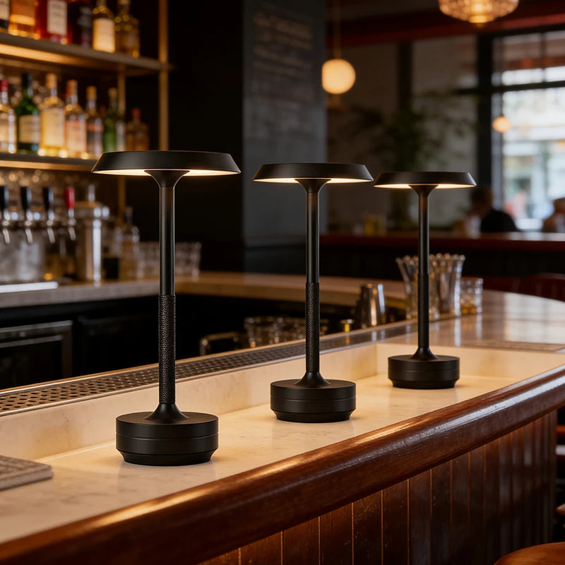 Signe | Rechargeable USB Table Lamp with Touch Sensor in Gold and Black