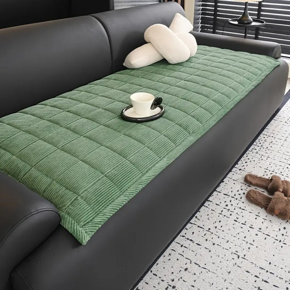 Sienna | Quilted Couch Cover Mat for Sofa Protection