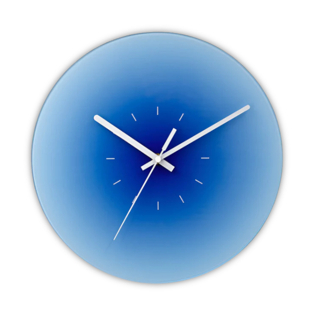 Estelle | Glass Clock with Silent Mechanism for Modern Homes