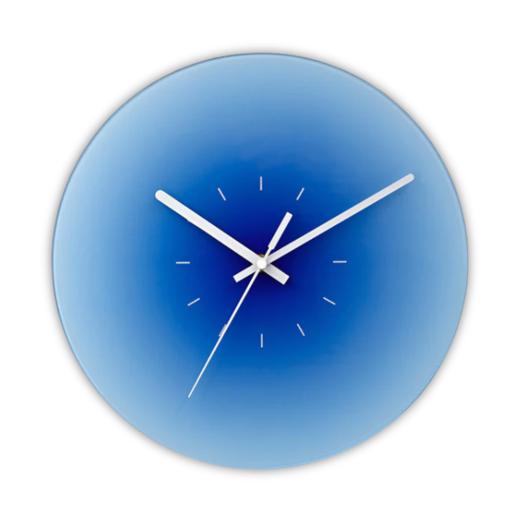 Estelle | Glass Clock with Silent Mechanism for Modern Homes
