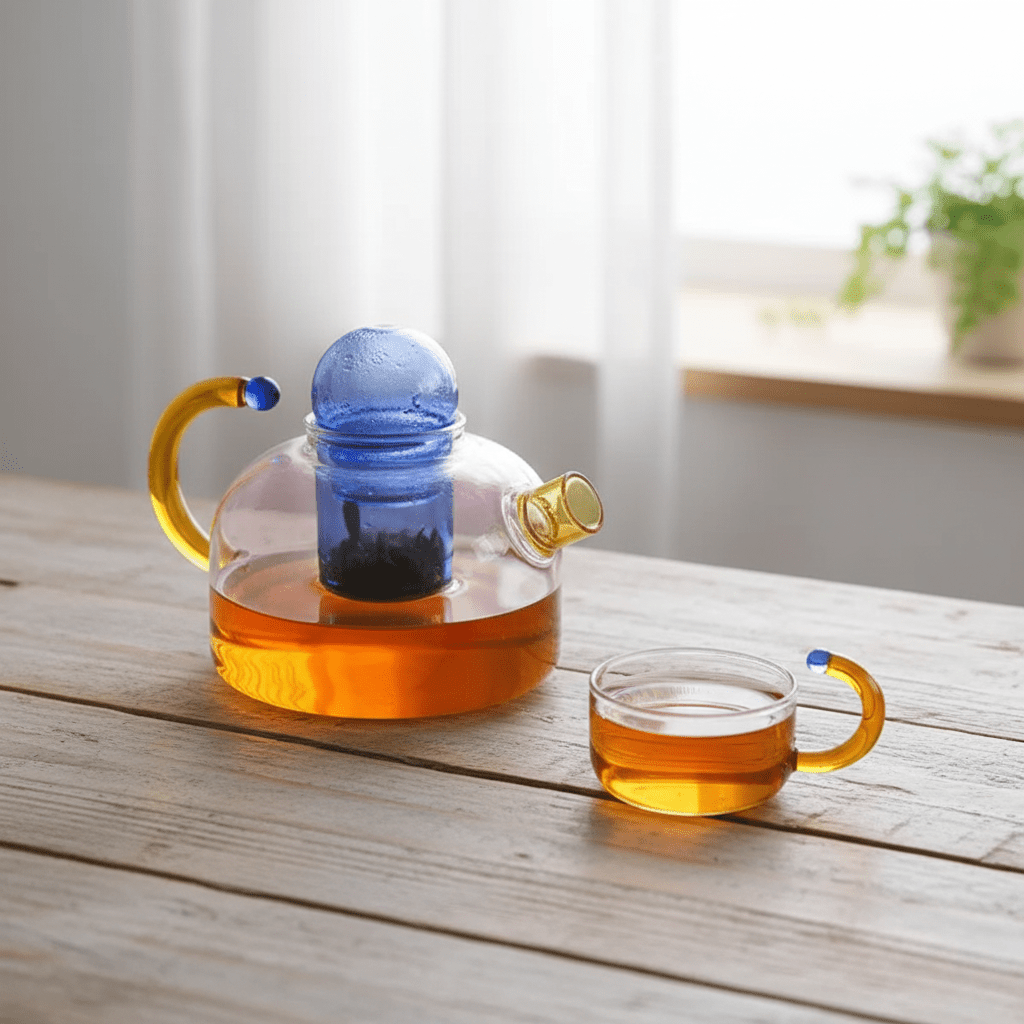 Silvio | Borosilicate Glass Teapot with Infuser for Tea Service