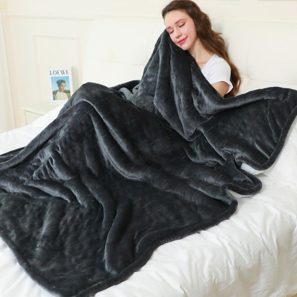 Louane | Grey Electric Heated Blanket for Bed