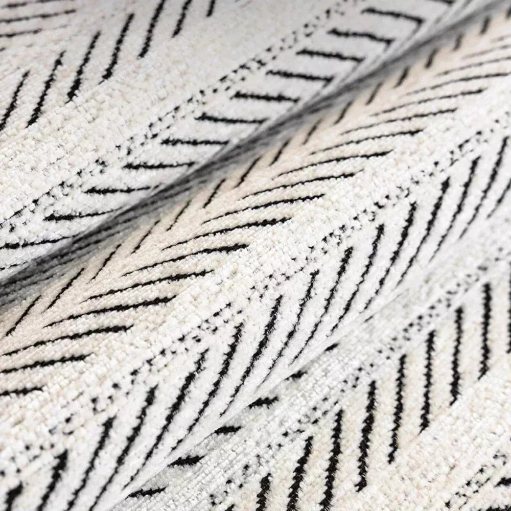 Bellamy | Edge Sofa Cover with Herringbone Scallop Detail
