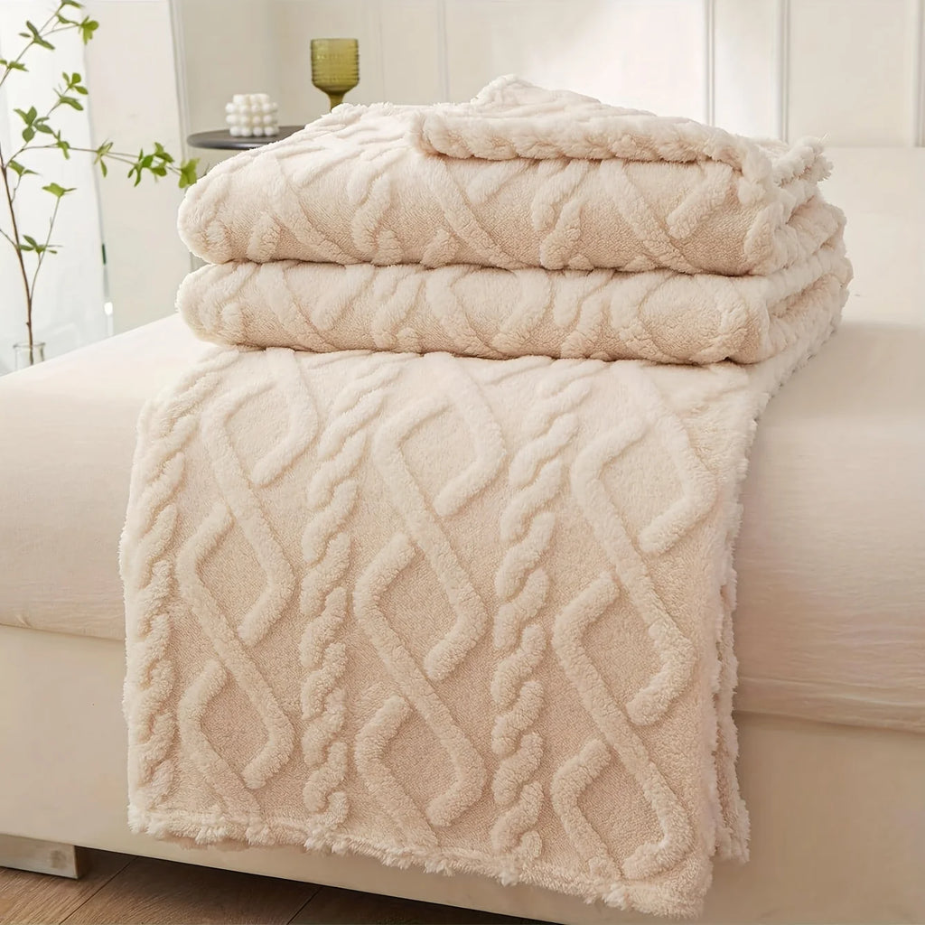 Heloise | Warm Weighted Fleece Blanket for Sofa or Bedroom