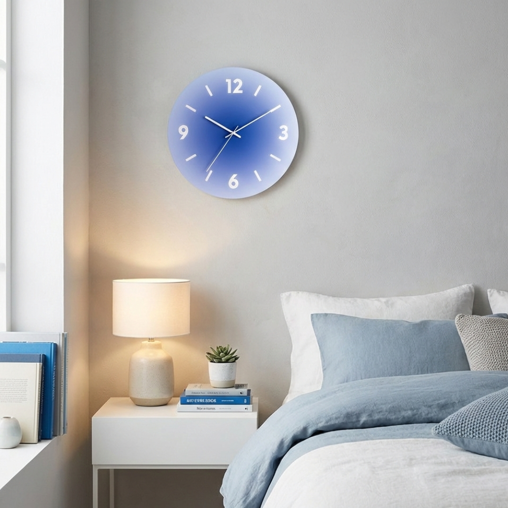 Estelle | Glass Clock with Silent Mechanism for Modern Homes