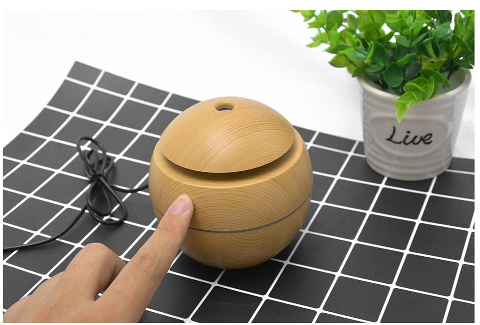 Alva | Wooden Humidifier with LED Light for Bedroom