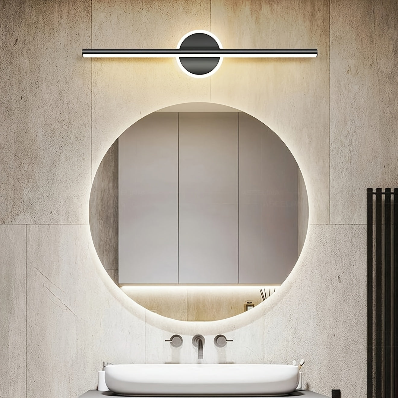 Laurent | LED Wall Lamp with Mirror for Bedroom or Hallway
