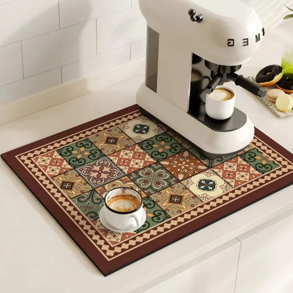 Nicolas | Absorbent Drying Mat for Kitchen Counter and Coffee Bar