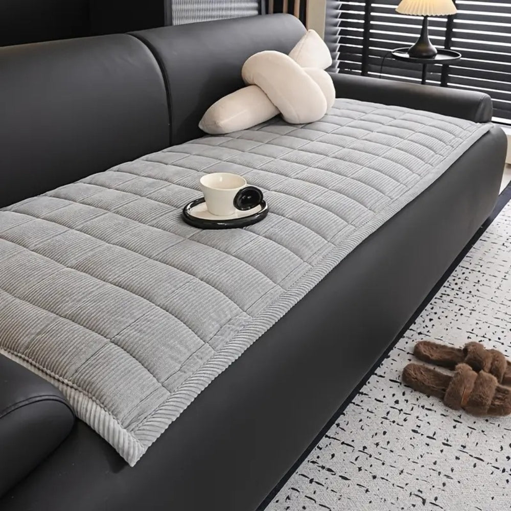 Sienna | Quilted Couch Cover Mat for Sofa Protection