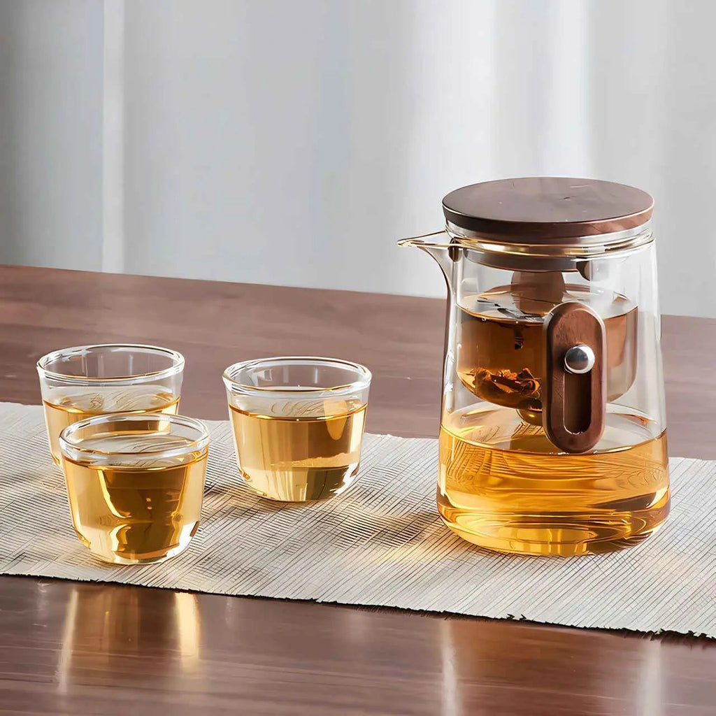 Linn | Portable Tea Set with Filtration Teapot and Travel Case