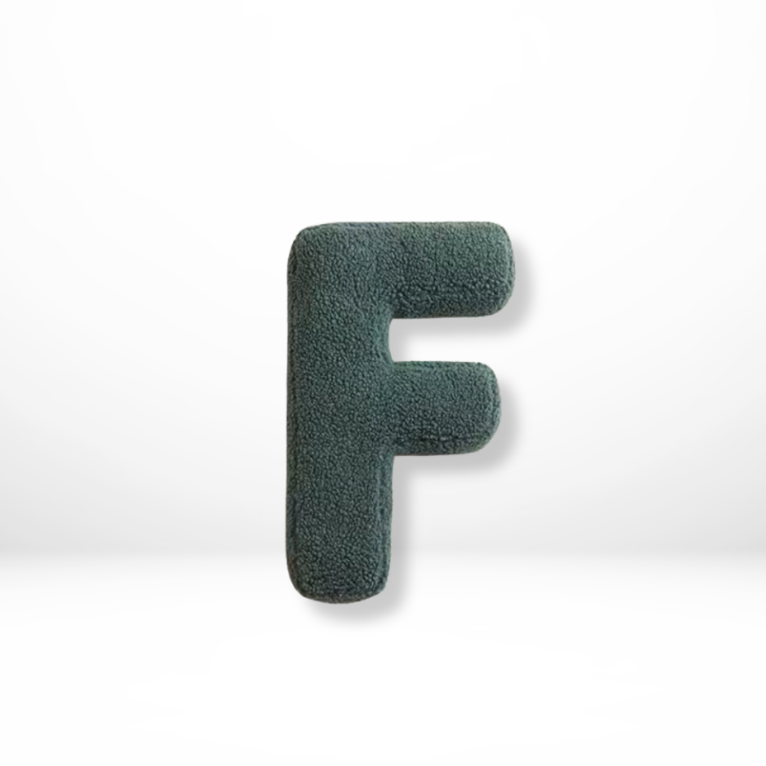 Raffaele | Alphabet Pillow with Velvet Letters A to Z