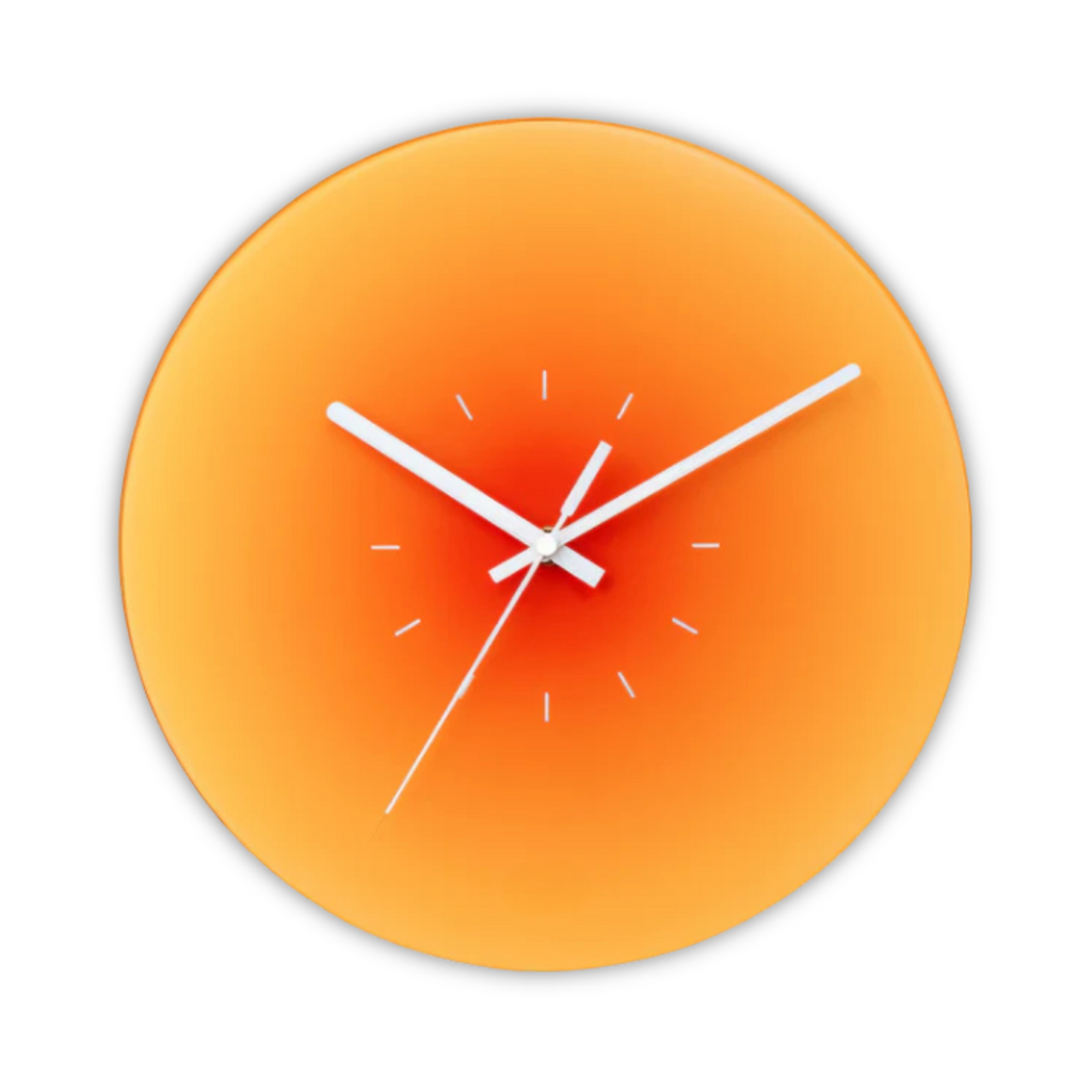 Estelle | Glass Clock with Silent Mechanism for Modern Homes