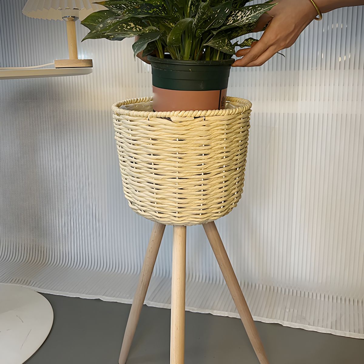 Stefano | Round Plant Stand for Living Room or Bedroom