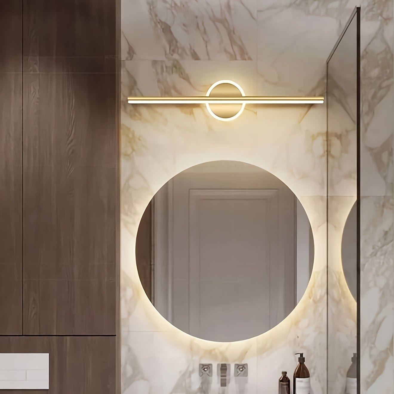 Laurent | LED Wall Lamp with Mirror for Bedroom or Hallway