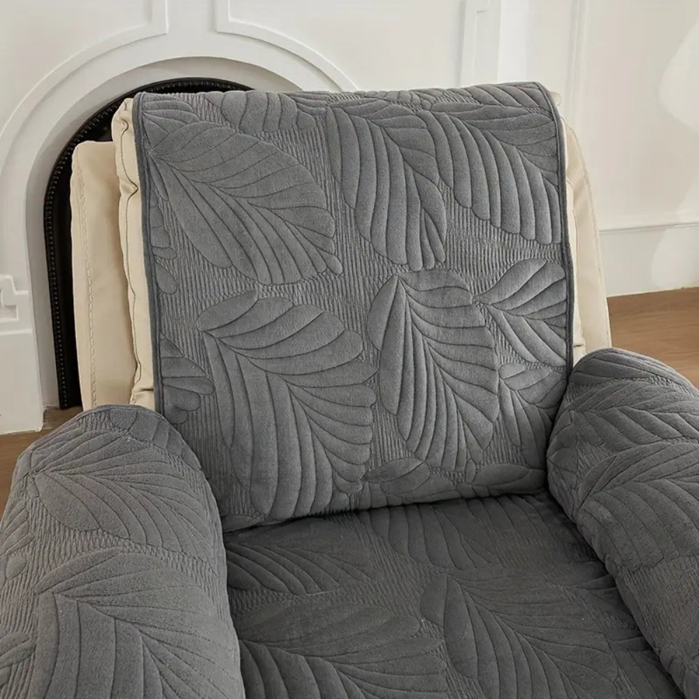 Elara | Recliner Cover with Verdant Leaf Pattern for Living Rooms