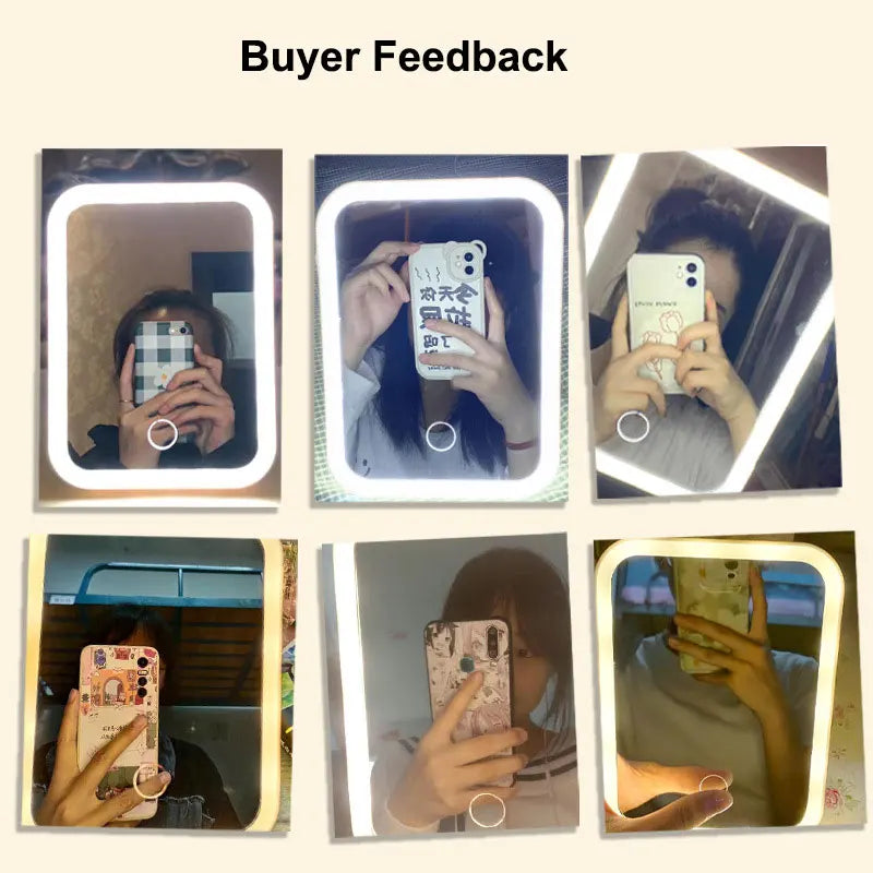 Heidi | 3 Colour LED Make Up Mirror with Touch Dimming
