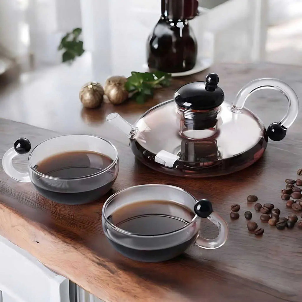 Liesel | Borosilicate Glass Teapot Set with Infuser and Cups