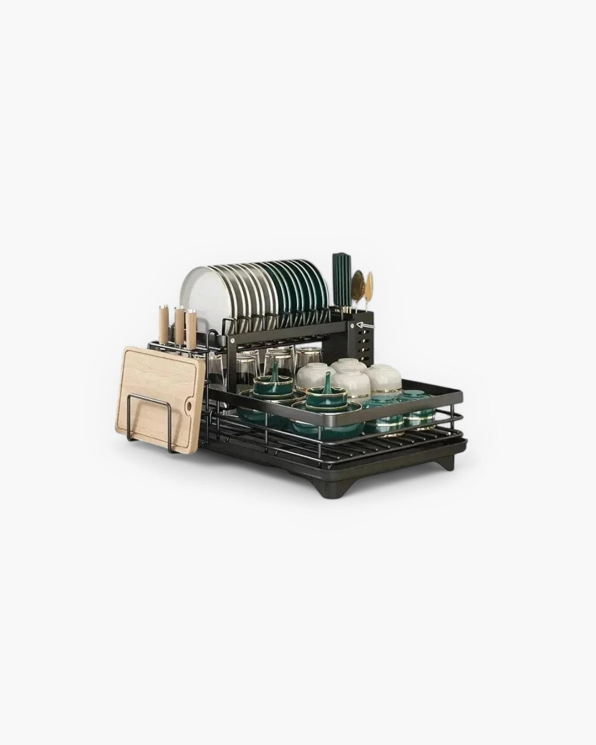 Lavinia | Kitchen Dish Dryer Rack with Drainage Tray
