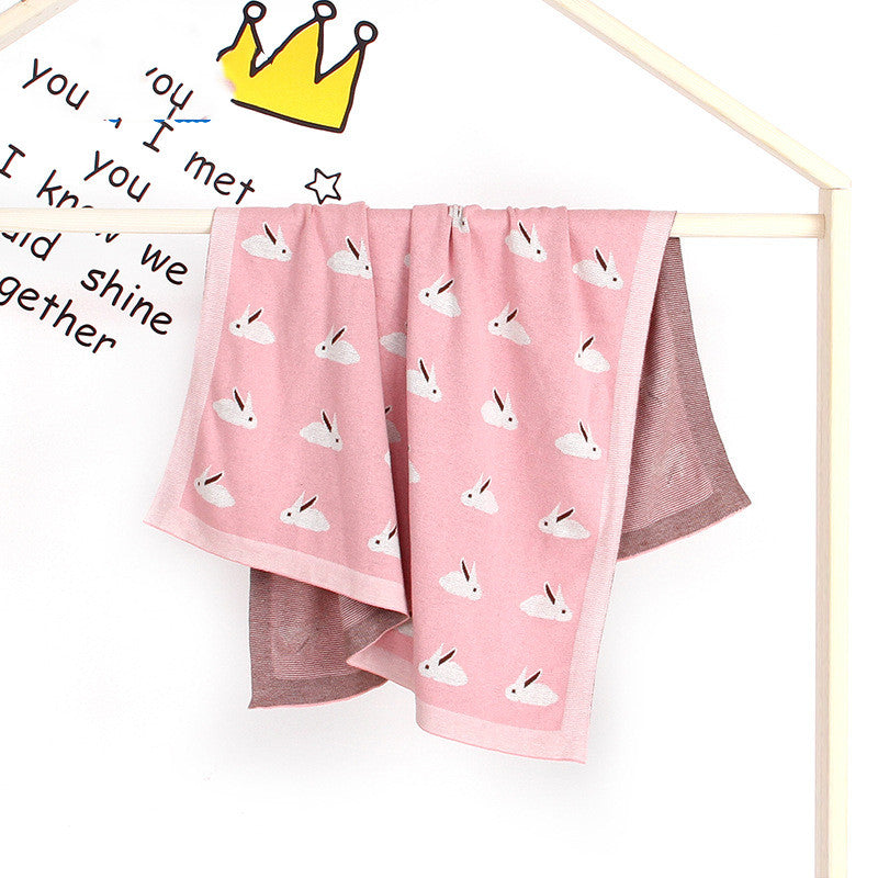 Apolline | Baby Blanket with Bunny Print for Nursery