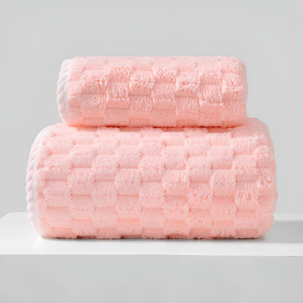 Beatrice | Quick Dry Fleece Towel Set for Bathroom and Gym