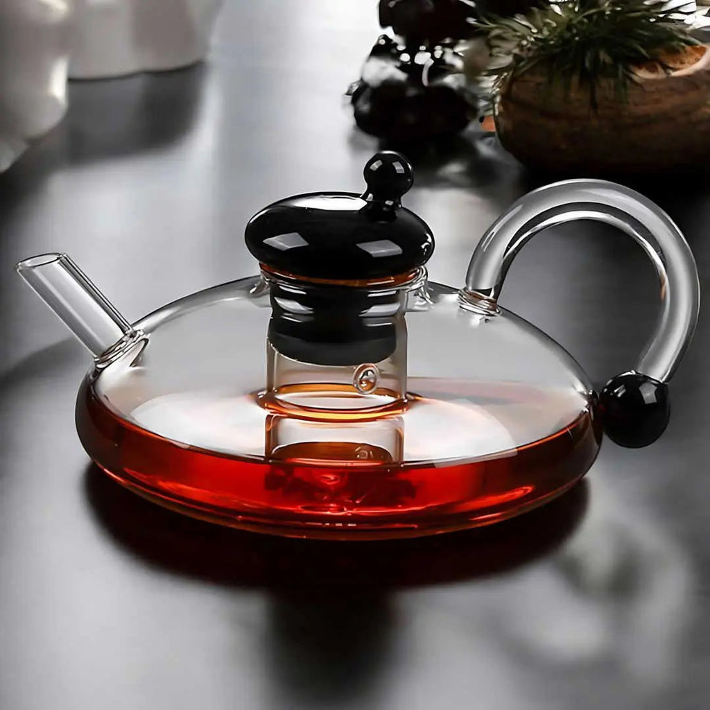 Liesel | Borosilicate Glass Teapot Set with Infuser and Cups