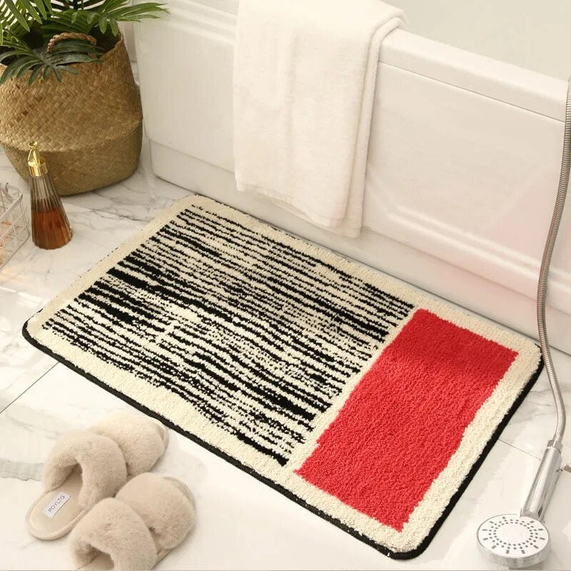 Disa | Modern Anti-Slip Bathroom Rug with Soft Polyester