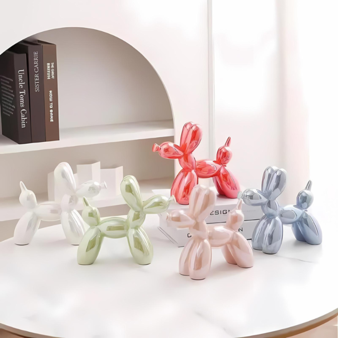 Cécile | Ceramic Balloon Dog Sculpture for Modern Interiors