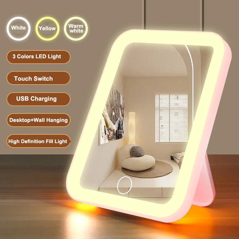 Heidi | 3 Colour LED Make Up Mirror with Touch Dimming