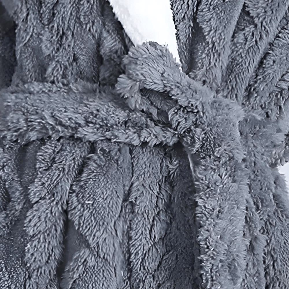 Gregoire | Hooded Knit Bathrobe with Two Front Pockets for Bedroom