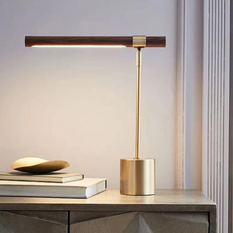 Olivier | Table Lamp with Walnut Wood and 3-Colour Light