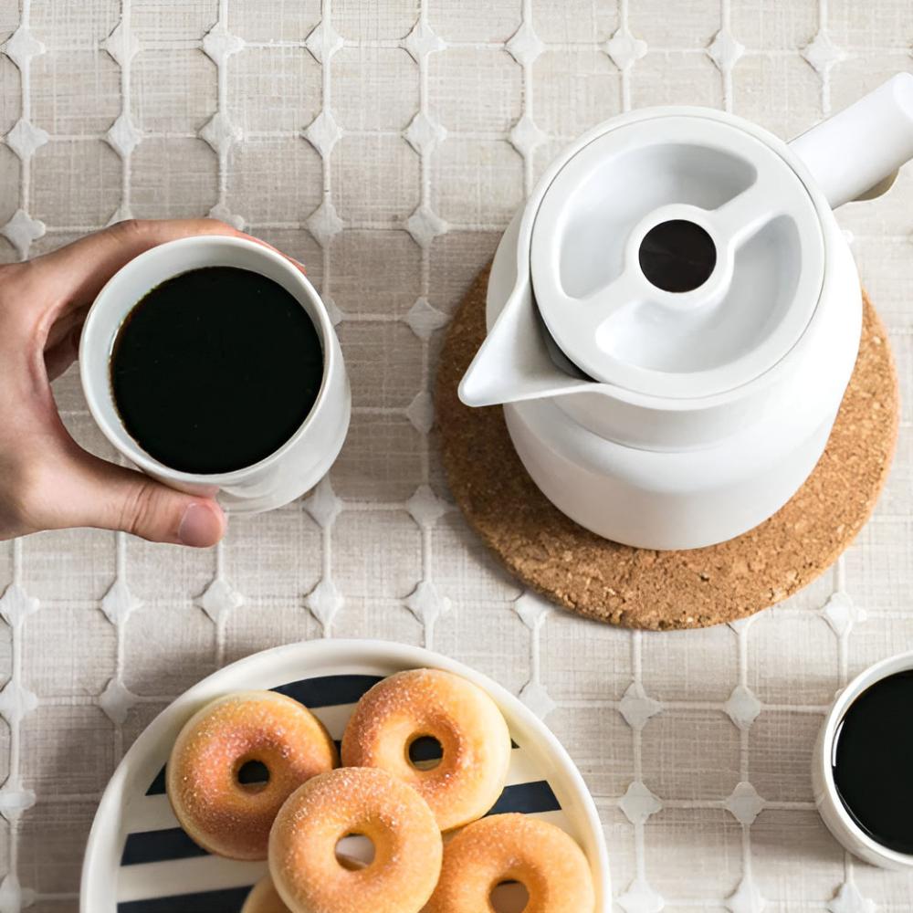 Ingrid | Insulated Thermal Jug with Wooden Handle for Coffee and Tea