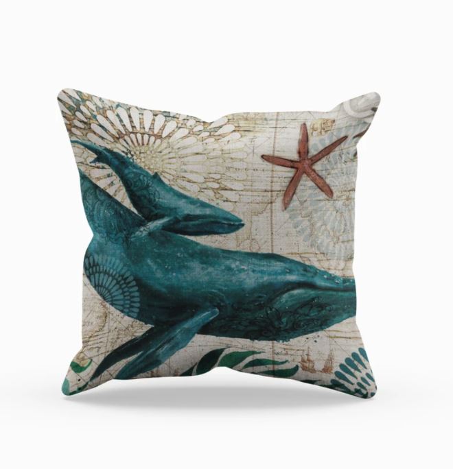 Larissa | Sofa and Chair Cushions with Sea Life Motif